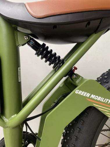 TAIQI XT600 Scrambler Motorbike Style E-bike - 500w (Green)