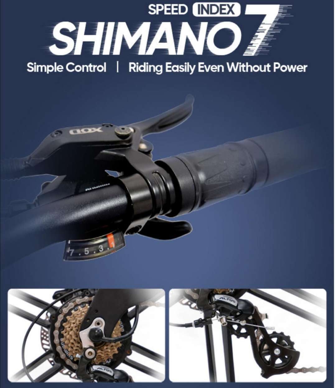 TAIQI XT600 Scrambler Motorbike Style E-bike - 500w (Green)