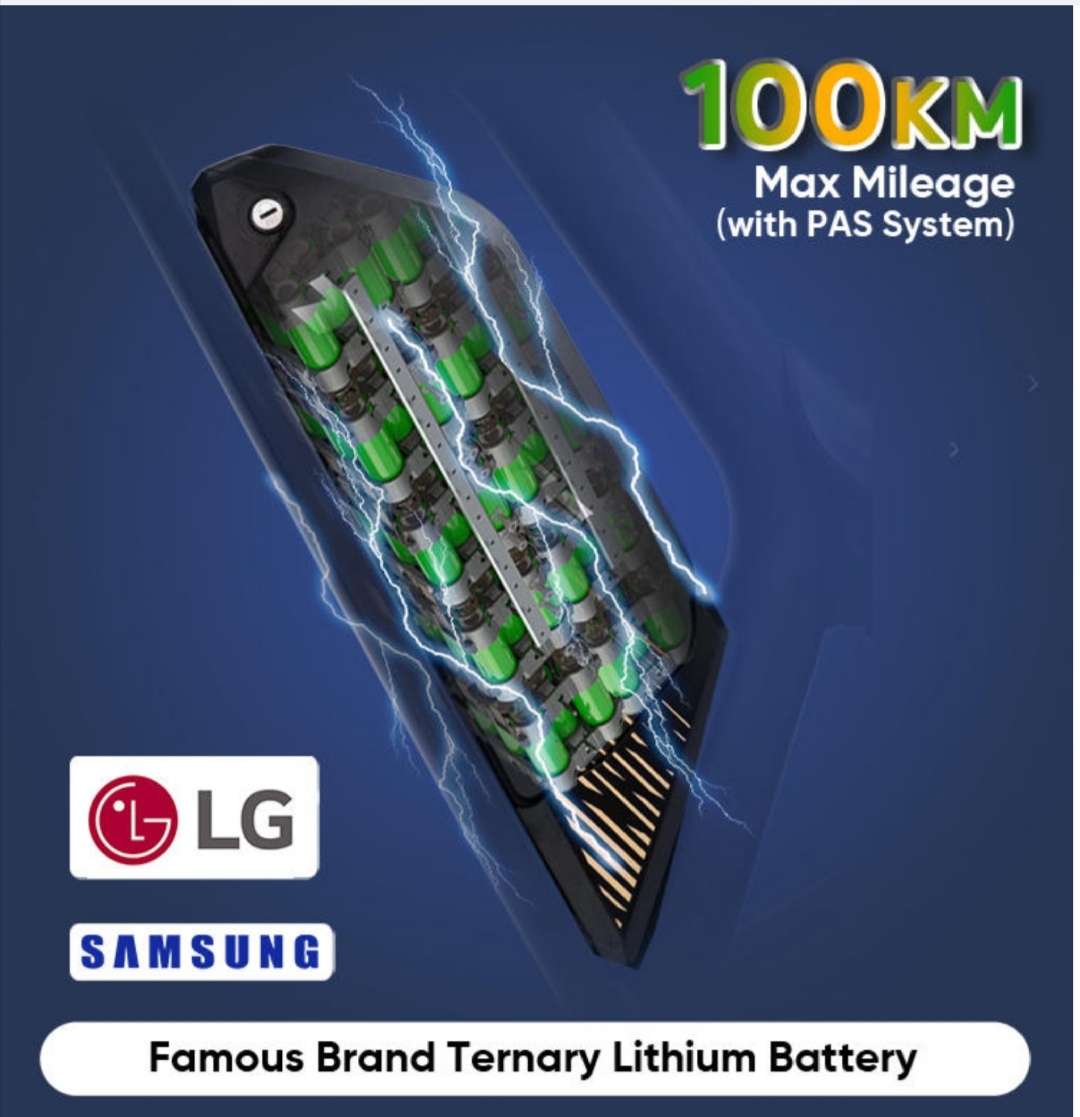 TAIQI XT600 Scrambler Motorbike Style E-bike - 500w (Red)