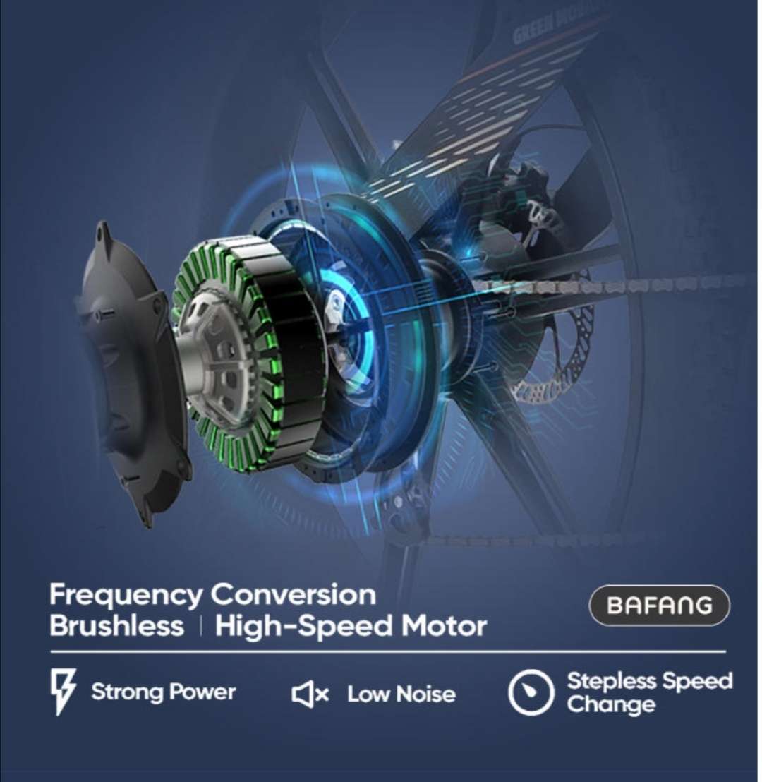 TAIQI XT600 Scrambler Motorbike Style E-bike - 500w (Red)