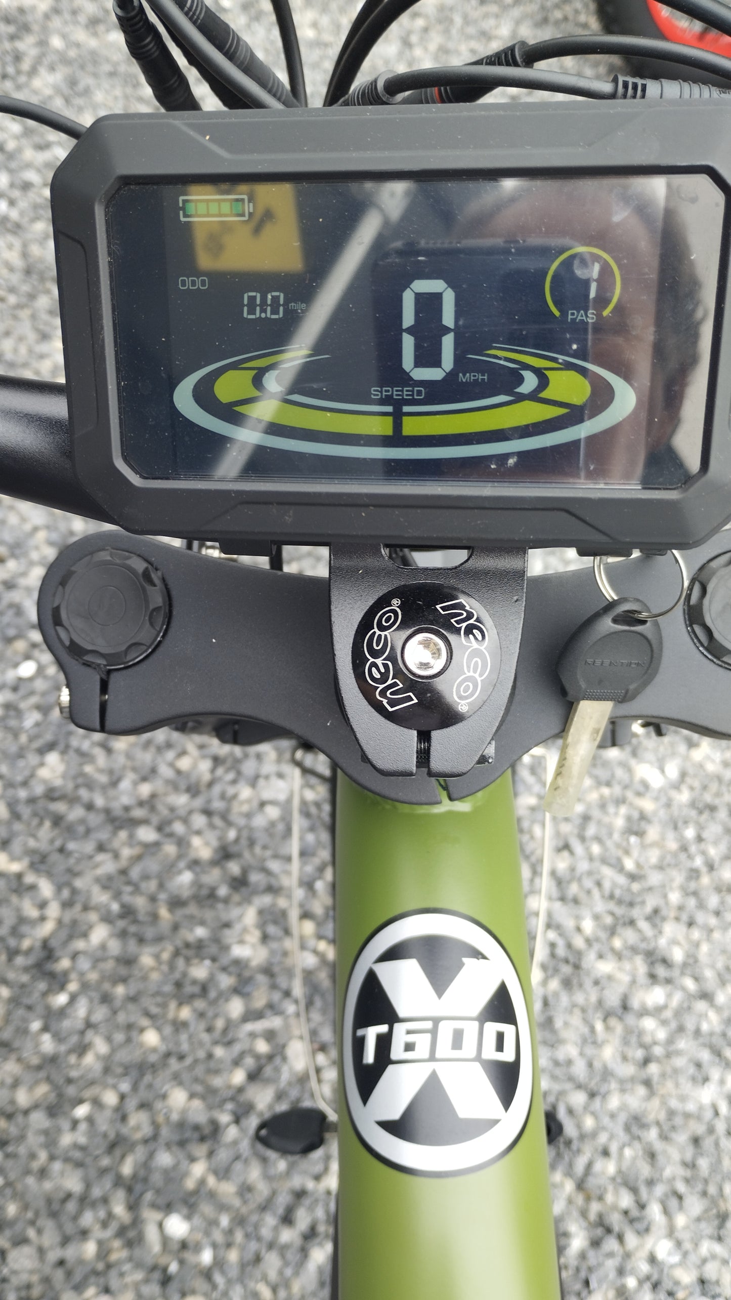 TAIQI XT600 Scrambler Motorbike Style E-bike - 500w (Green)