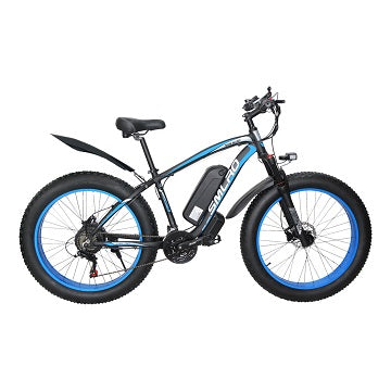 SMLRO XDC600 E-Mountain Bike - 1000w (Blue/Black) 17.5Ah