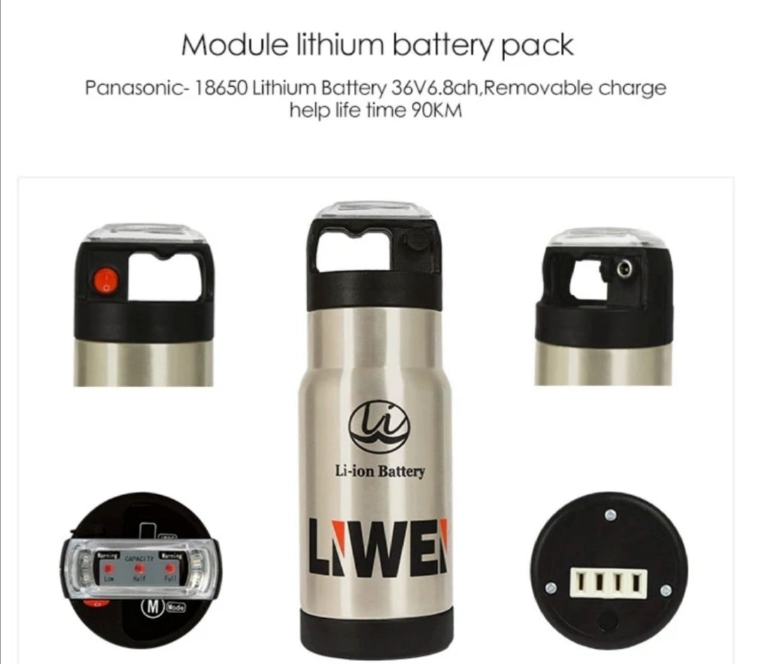 Lankeleisi T8 E-Mountain Bike - 400w (Black & Red)