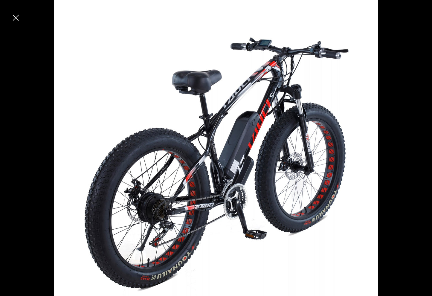 TAOCI Python Sport E-Mountain Bike- 1000w (Black/Red)