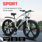 SOLD OUT TAOCI Python Sport E-Mountain Bike- 1000w (White/Blue)