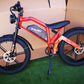 TAIQI XT600 Scrambler Motorbike Style E-bike - 500w (Red)
