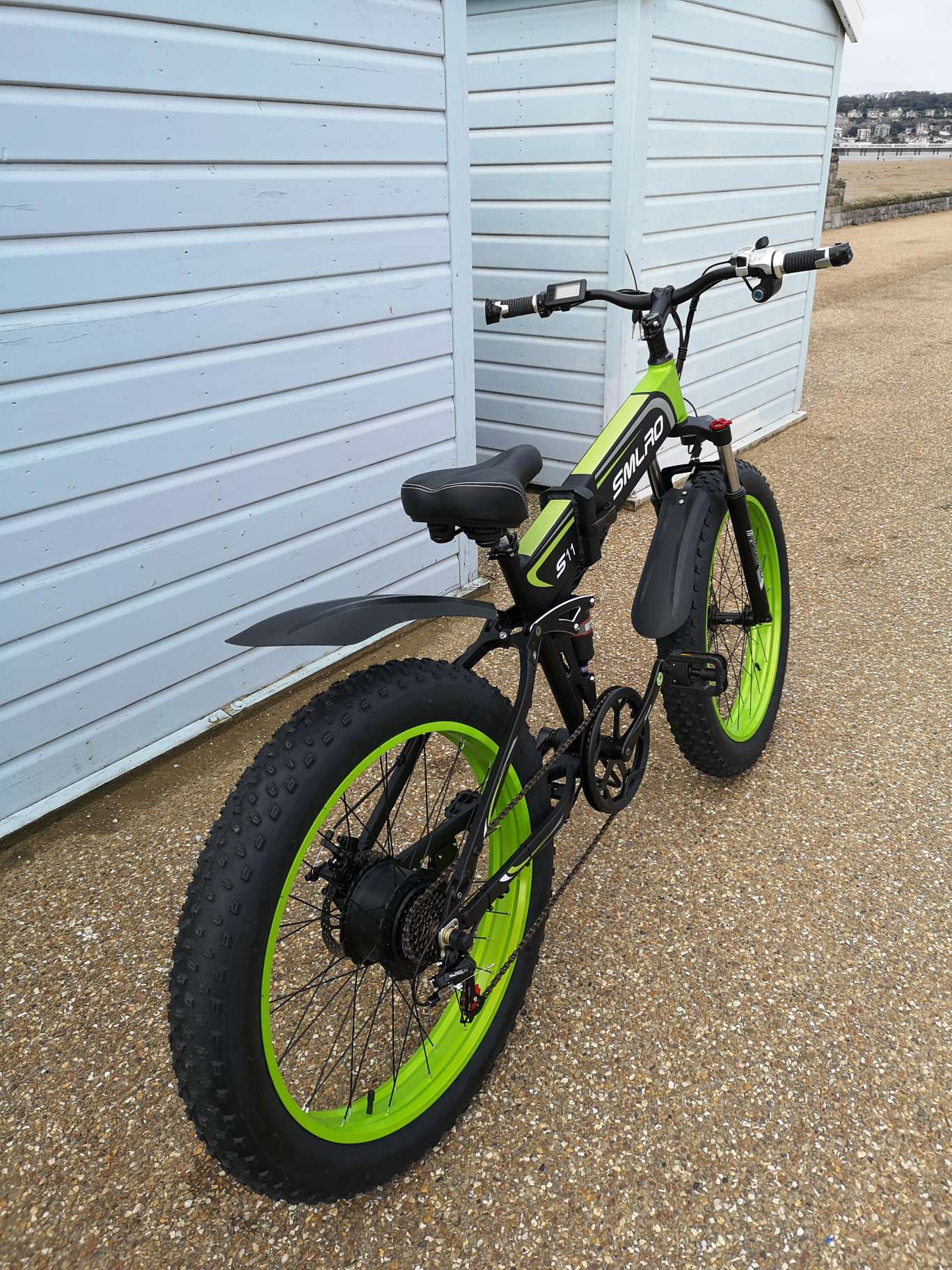 SMLRO S11F Folding Off-Road E-bike -1000w (Green & Black).
