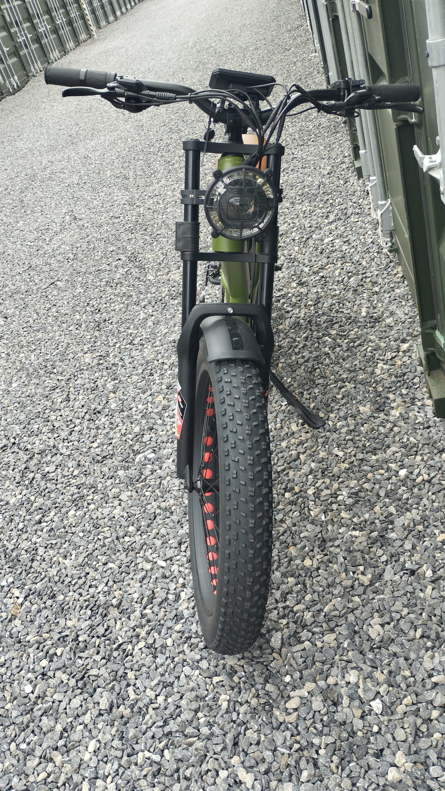 TAIQI XT600 Scrambler Motorbike Style E-bike - 500w (Green)