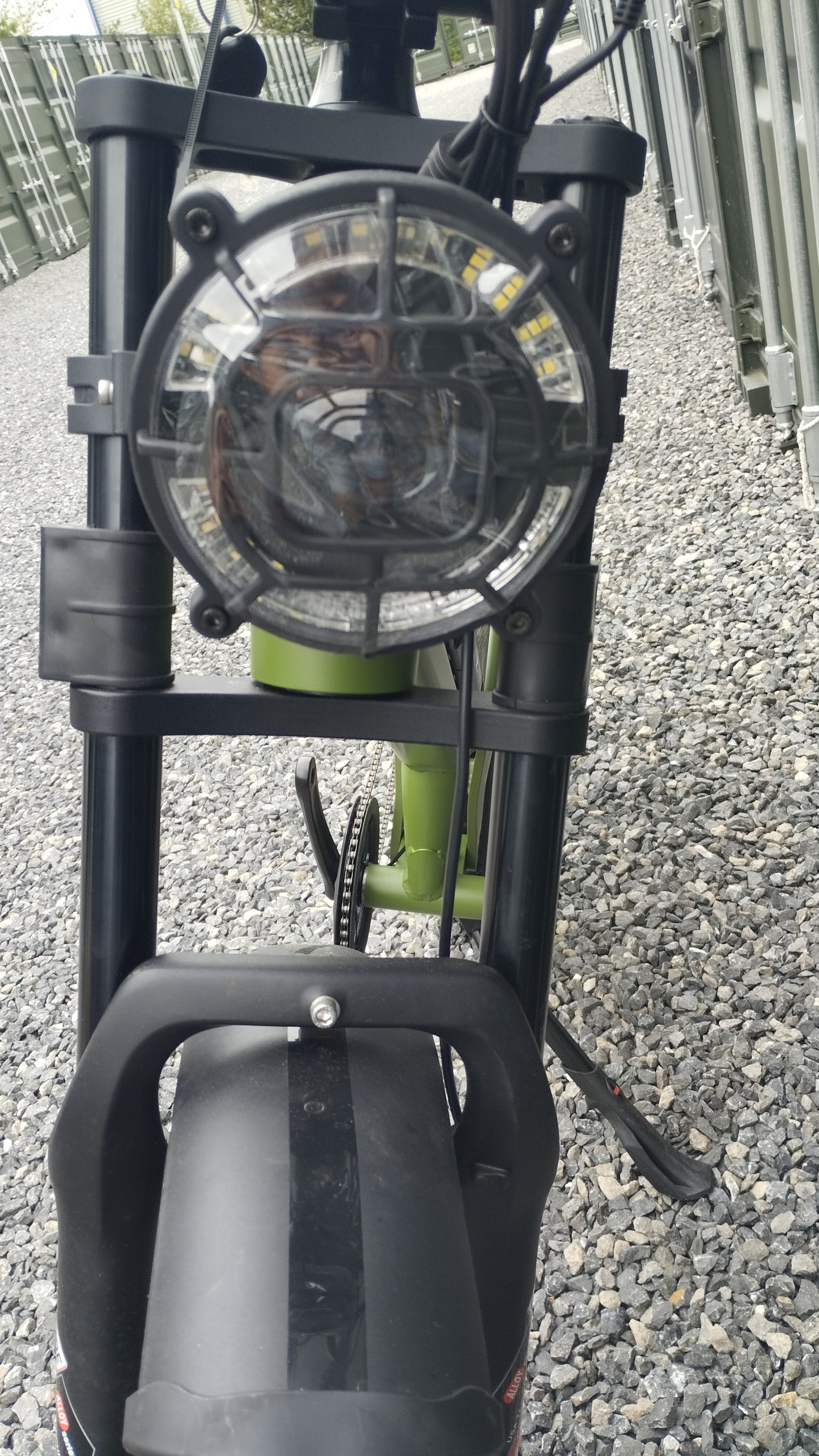 TAIQI XT600 Scrambler Motorbike Style E-bike - 500w (Green)