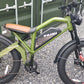 TAIQI XT600 Scrambler Motorbike Style E-bike - 500w (Green)