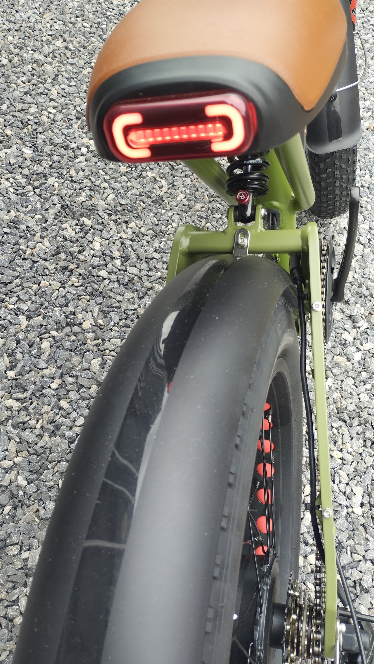 TAIQI XT600 Scrambler Motorbike Style E-bike - 500w (Green)