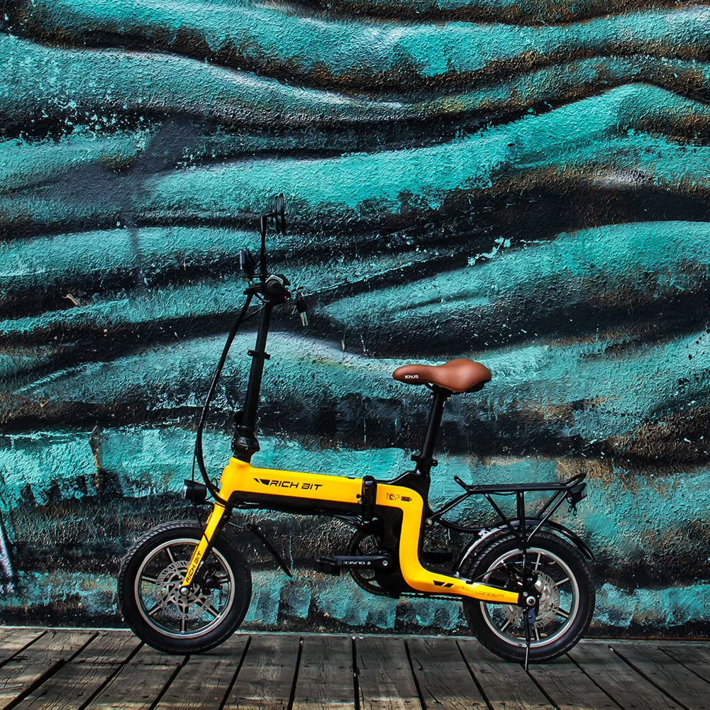 Rich Bit RT-619 Folding City E-bike - 250w (Yellow)