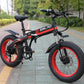 SMLRO S9F Folding Off-Road E-bike - 500w (Red/Black)