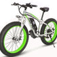 SMLRO XDC600 E-Mountain Bike - 1000w (White/Green) 17.5Ah