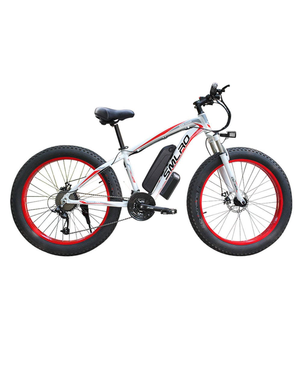 SMLRO XDC600 E-Mountain Bike - 1000w (White/Red)