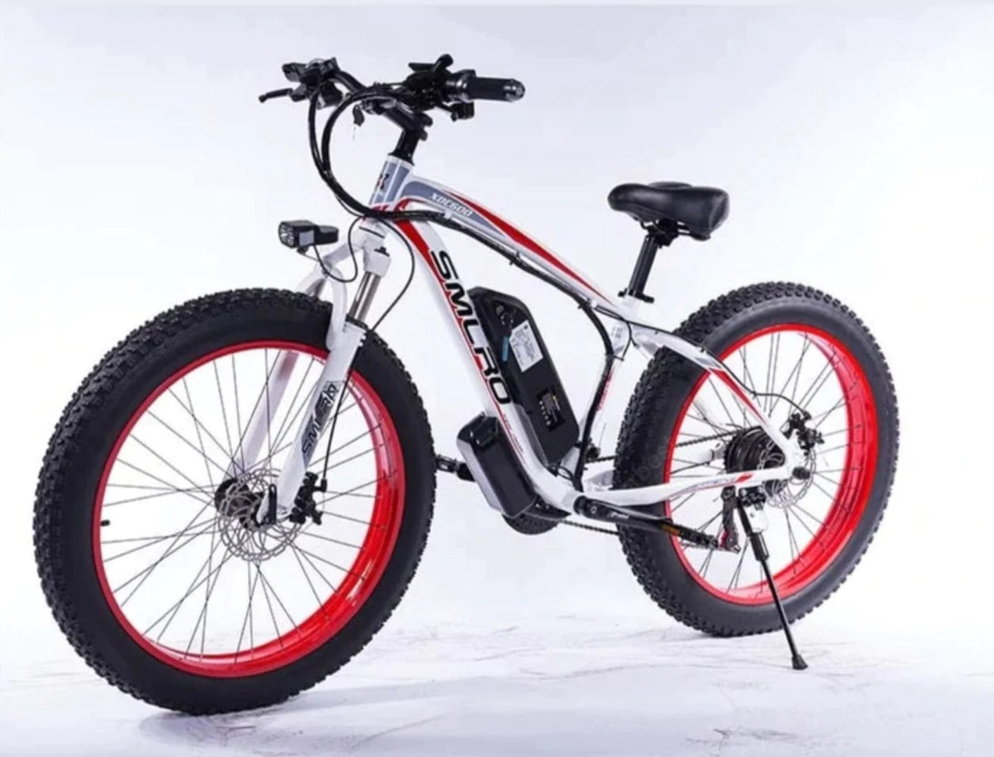 SMLRO XDC600 E-Mountain Bike - 1000w (White/Red)