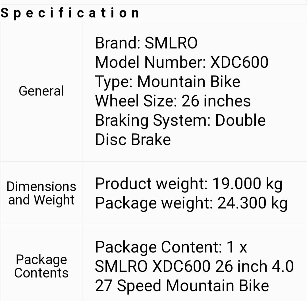 SMLRO XDC600 E-Mountain Bike - 1000w (White/Red)