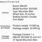 SMLRO XDC600 E-Mountain Bike - 1000w (Blue/Black) 17.5 Ah