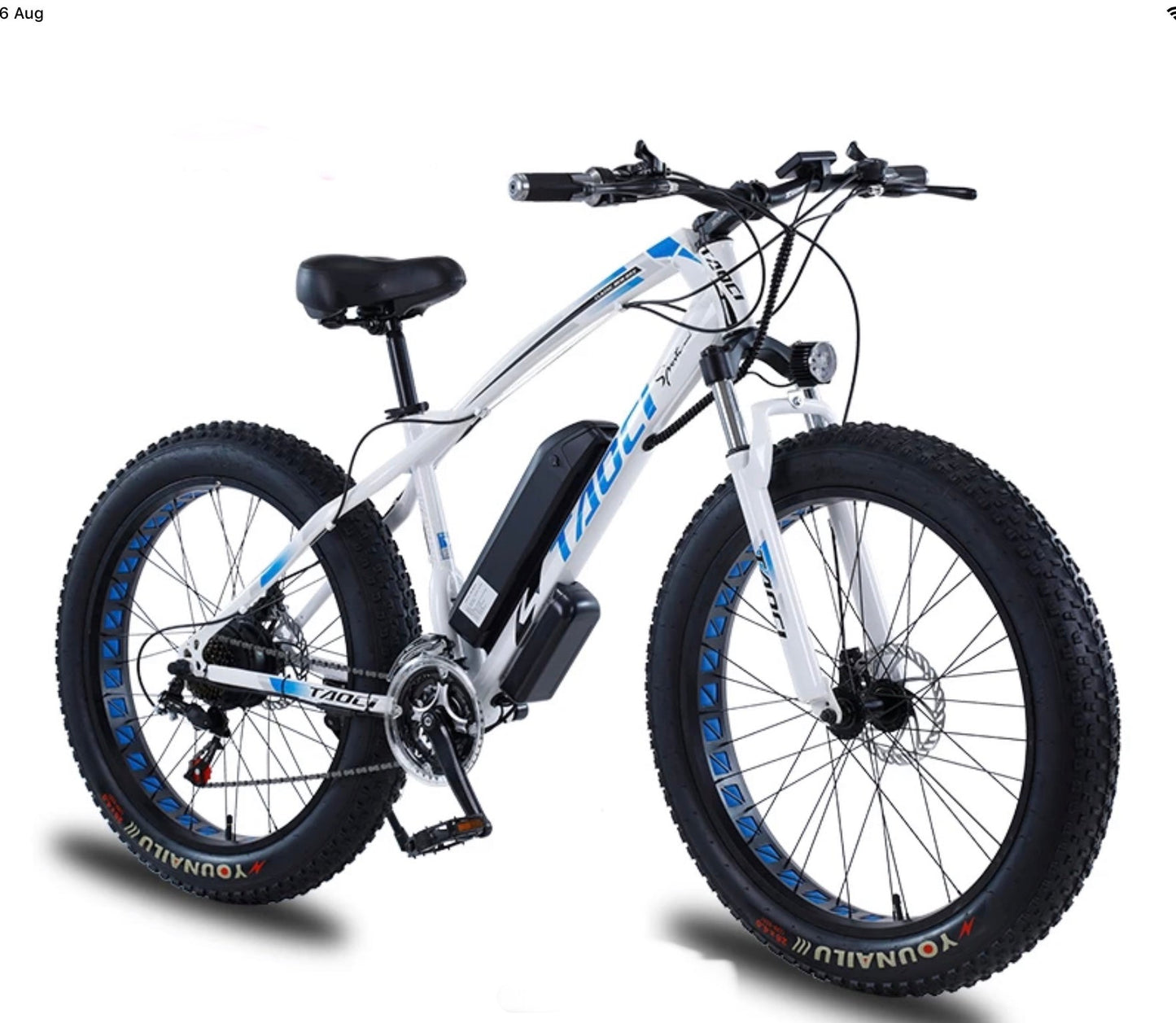 SOLD OUT TAOCI Python Sport E-Mountain Bike- 1000w (White/Blue)