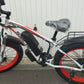 SMLRO XDC600 E-Mountain Bike - 1000w (White/Red) 17.5Ah fitted rear carrier.