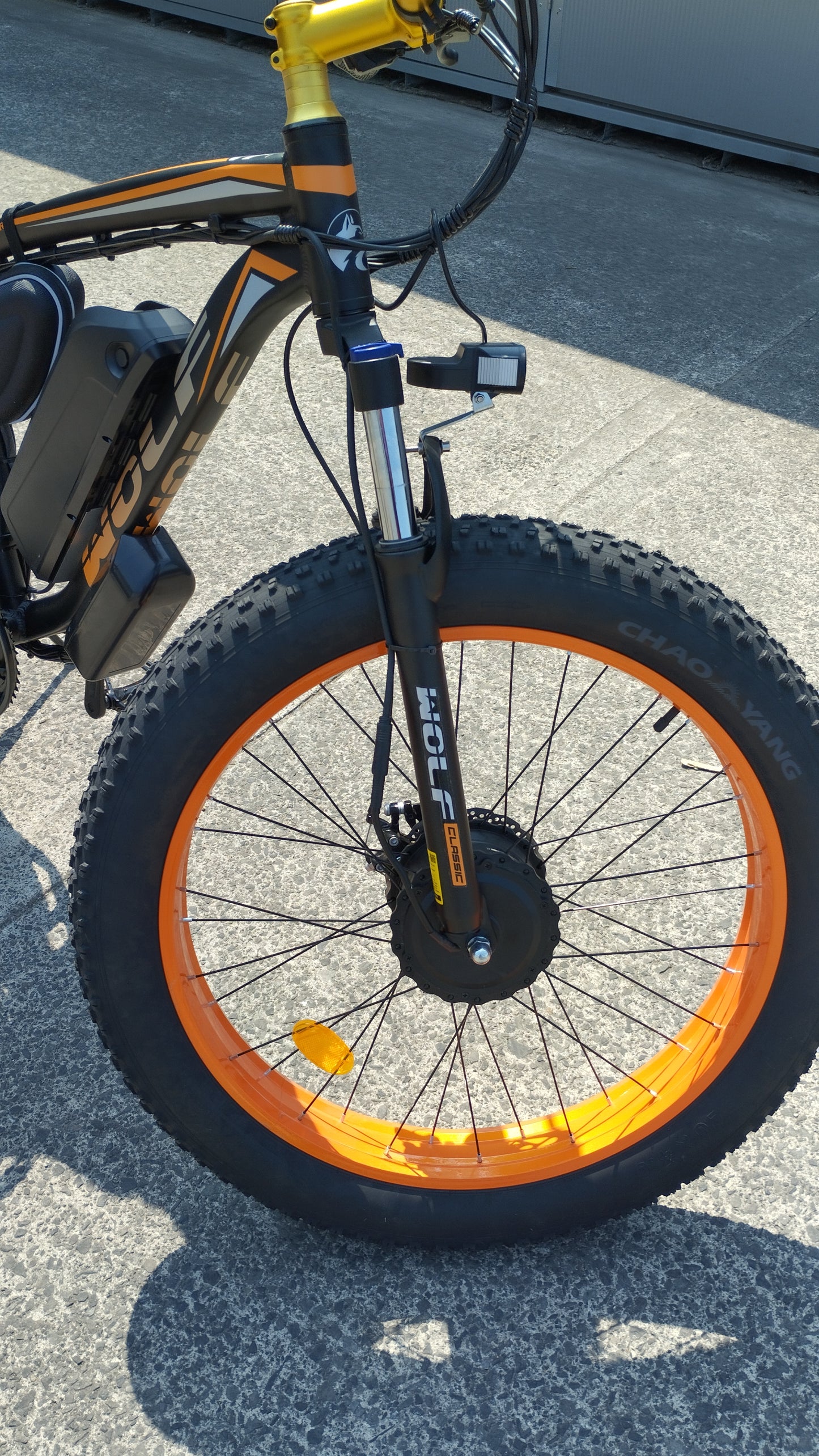 Wolf Predator Dual Motor E-Mountain Bike - X2 1000w (Orange/Black)