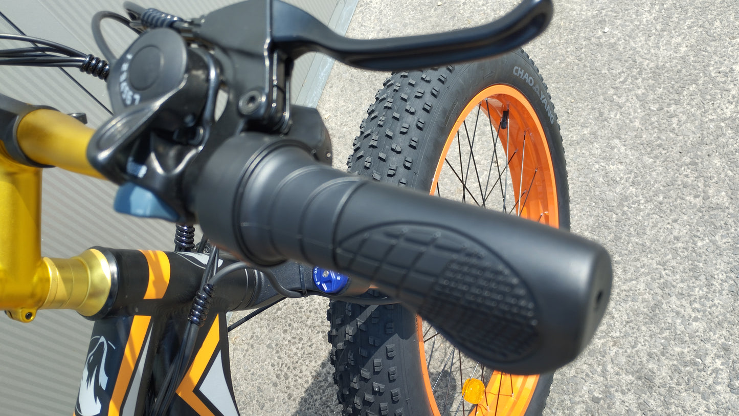 Wolf Predator Dual Motor E-Mountain Bike - X2 1000w (Orange/Black)