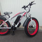 SMLRO XDC600 E-Mountain Bike - 1000w (White/Red) 17.5Ah fitted rear carrier.