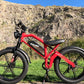 TAIQI XT600 Scrambler Motorbike Style E-bike - 500w (Red)