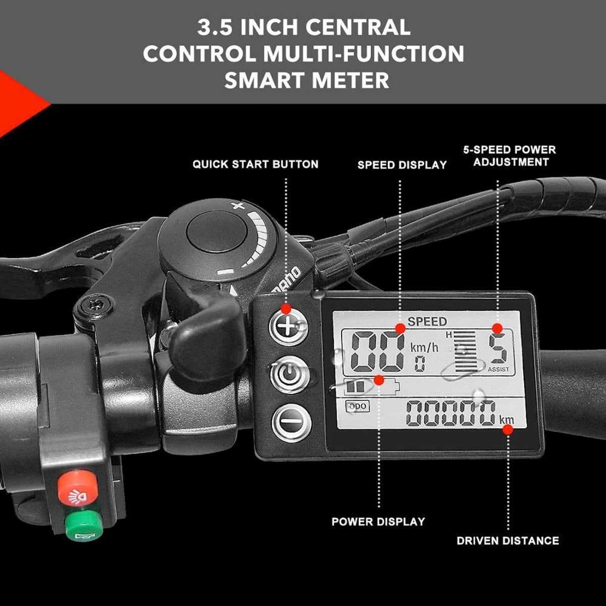 SMLRO C6 E-Mountain Bike - 1000w/13Ah
