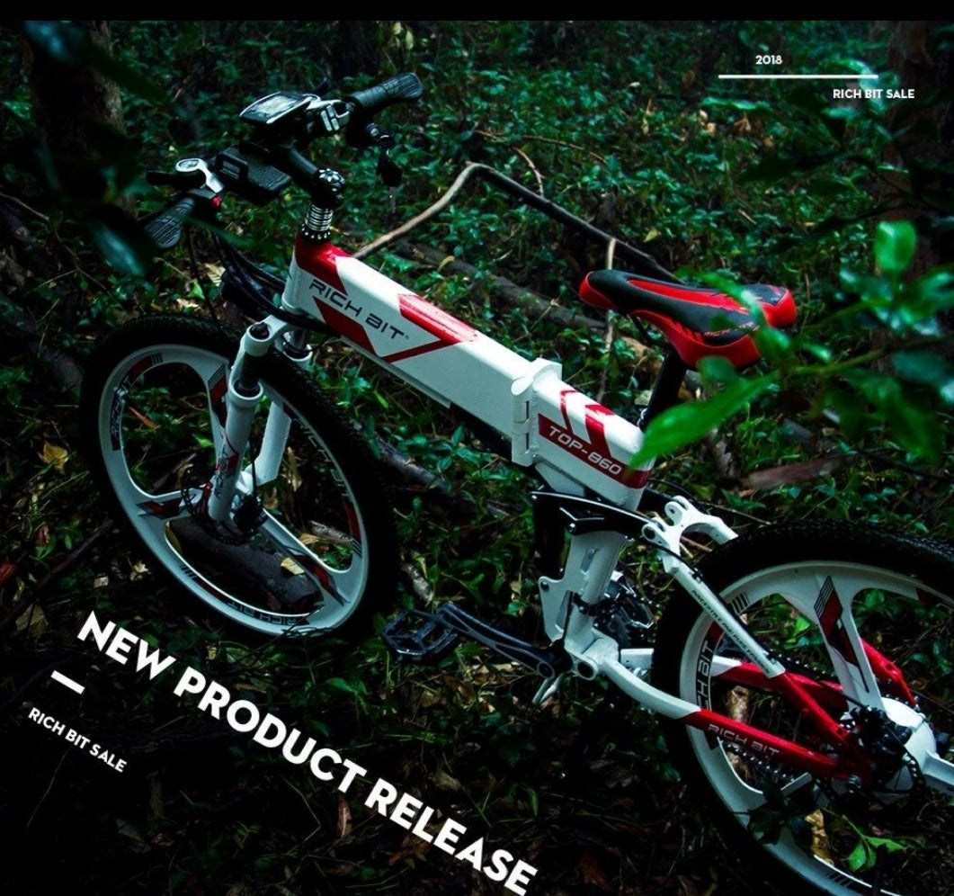 SOLD OUT Rich Bit Top-860 Folding E-Mountain Bike - 250w