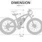 Eco-Flying TOP-20 Fat Tyre electric mountain bike 1000w 17Ah.