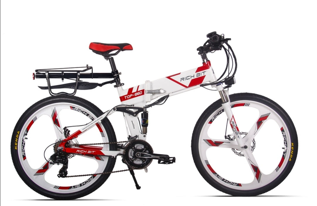 SOLD OUT Rich Bit Top-860 Folding E-Mountain Bike - 250w